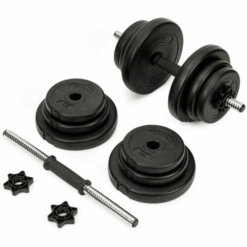 Adjustable Dumbbells Set 20kg Weights Pair Home Gym Fitness Exercise Dumbbell