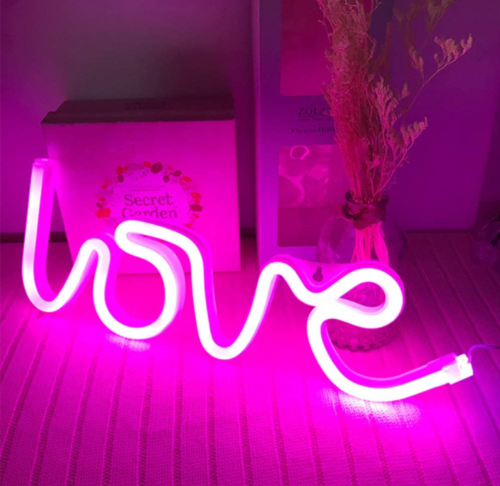 Love Led Neon Light Sign Wall Decor Lamp Christmas Pub Room Night Light Gift