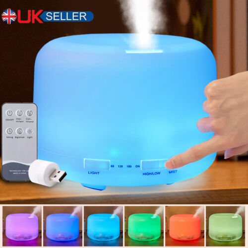 Essential Aroma LED Oil Diffuser Ultrasonic Aromatherapy Air Humidifier Purifier